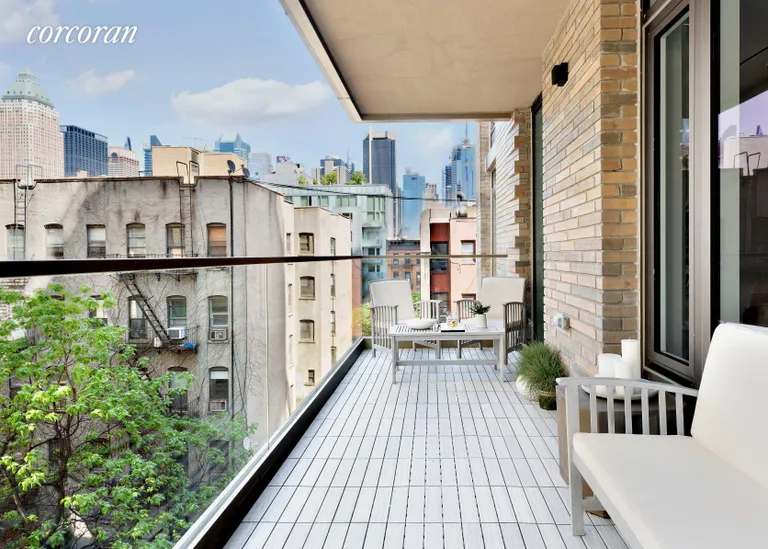 New York City Real Estate | View 505 West 43rd Street, 4S | Balcony | View 7
