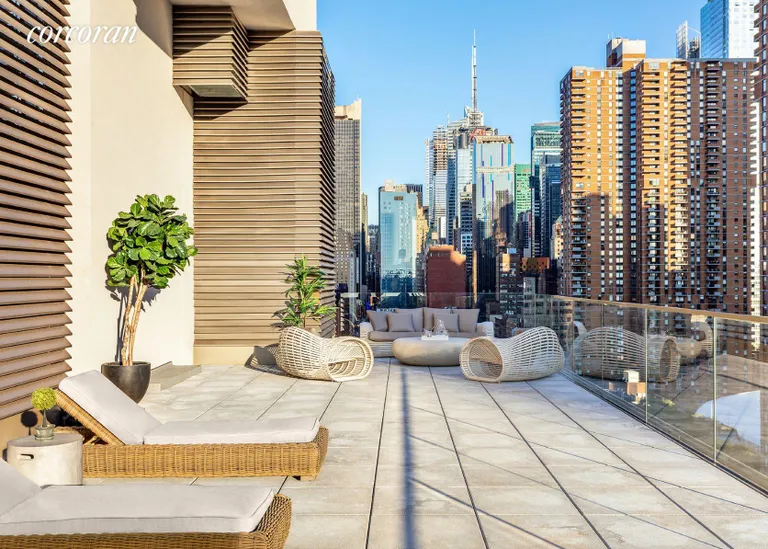 New York City Real Estate | View 505 West 43rd Street, 4S | Roof Deck | View 16