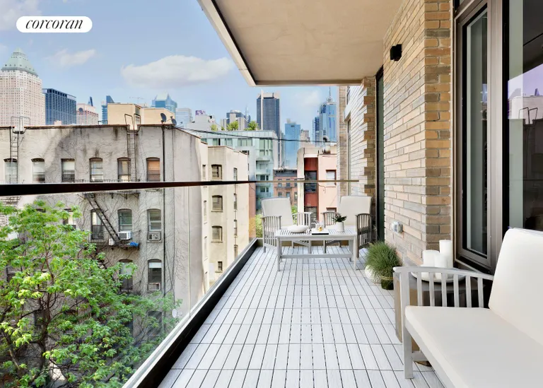 New York City Real Estate | View 505 West 43rd Street, 7F | Balcony | View 11