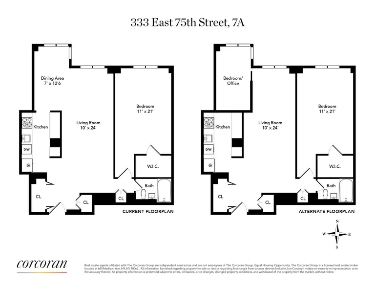333 East 75th Street, 7A | floorplan | View 9