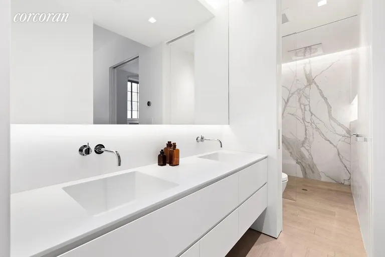 New York City Real Estate | View 79 Laight Street, 1B | primary bath | View 12