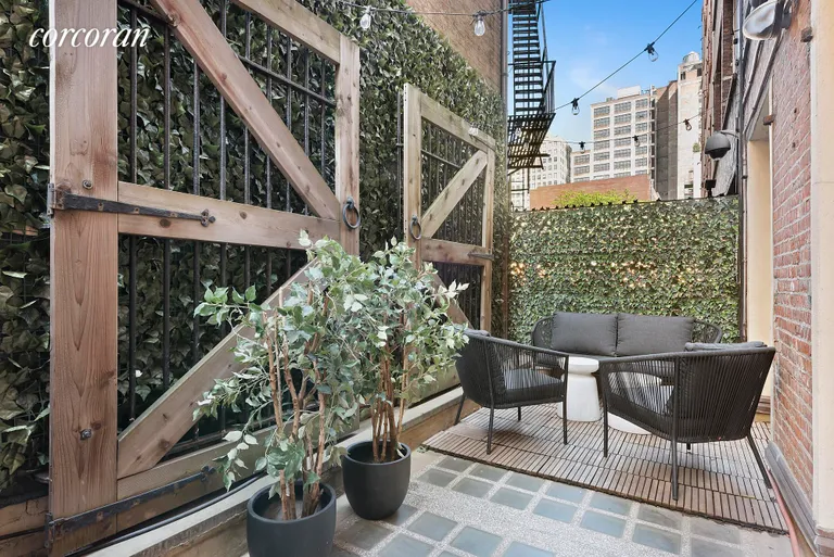 New York City Real Estate | View 25 Leonard Street, 1 | Outdoor patio | View 7