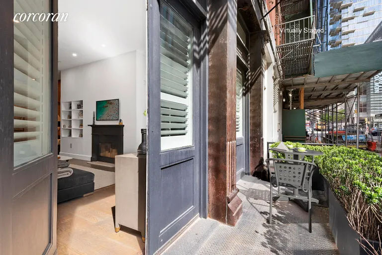 New York City Real Estate | View 25 Leonard Street, 1 | Front patio | View 6