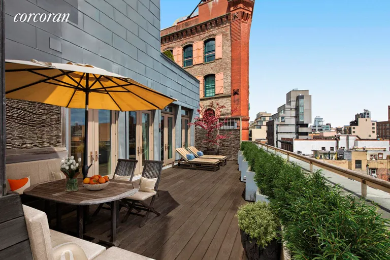 New York City Real Estate | View 285 Lafayette Street, 7DE | East Terrace | View 9