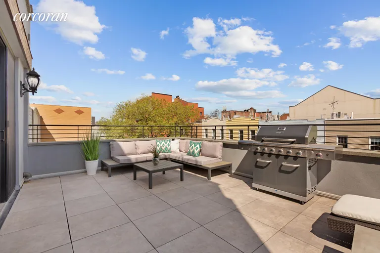 New York City Real Estate | View 38 Broome Street, 4A | Private Terrace | View 4