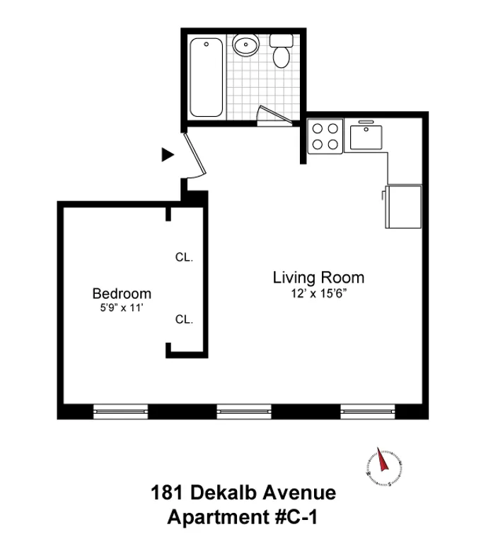 181 De Kalb Avenue, C1 | floorplan | View 6