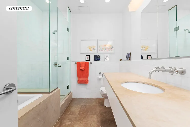 New York City Real Estate | View 335 Greenwich Street, 10A | Master Bathroom | View 9