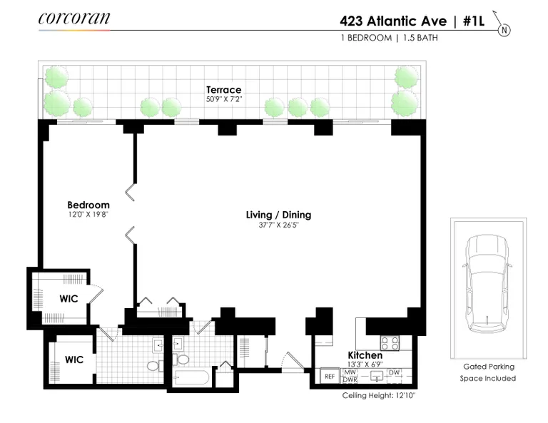423 Atlantic Avenue, 1L | floorplan | View 10