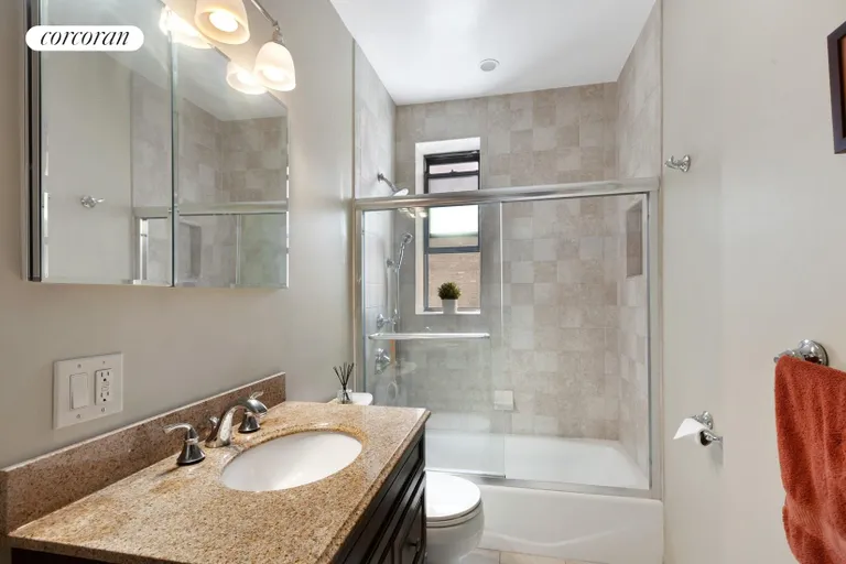 New York City Real Estate | View 250 Park Place, 2D | Bathroom with w/d | View 5