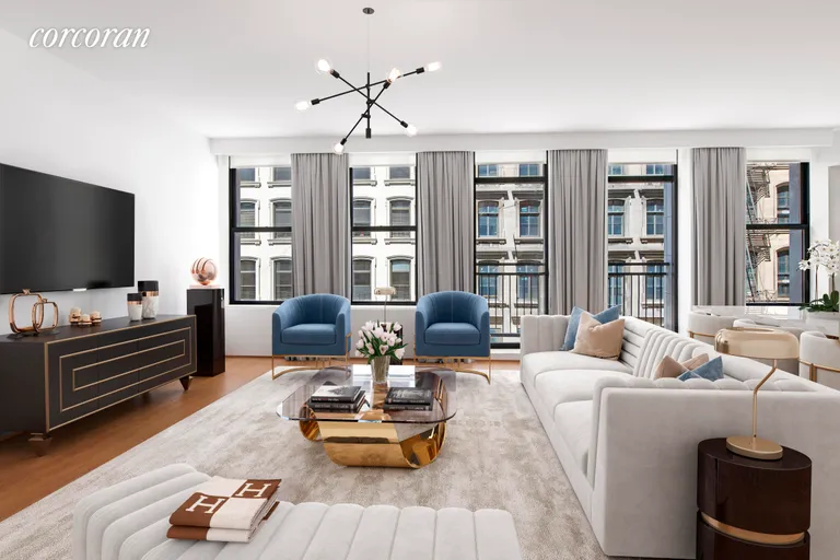 New York City Real Estate | View 71 Reade Street, 4A | Living Room | View 3