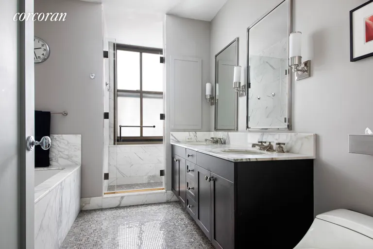 New York City Real Estate | View 130 West 30th Street, 4A | Primary Bathroom | View 7