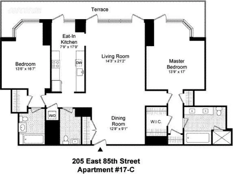 205 East 85th Street, 17C | floorplan | View 7