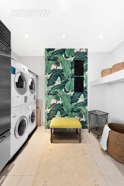 New York City Real Estate | View 200 Chambers Street, 4BC | Laundry Room in Apt | View 9