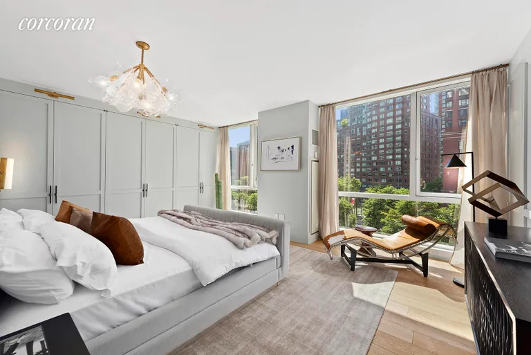 New York City Real Estate | View 200 Chambers Street, 4BC | Master Bedroom | View 10