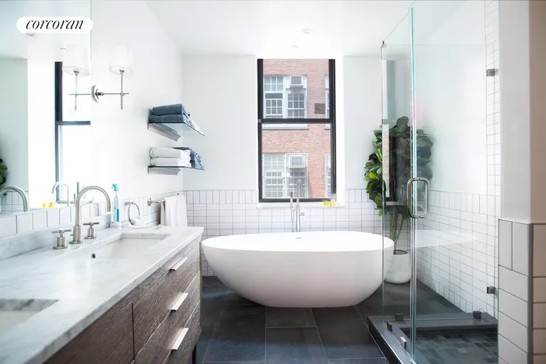 New York City Real Estate | View 133 Mulberry Street, 2B | Master Bathroom | View 10