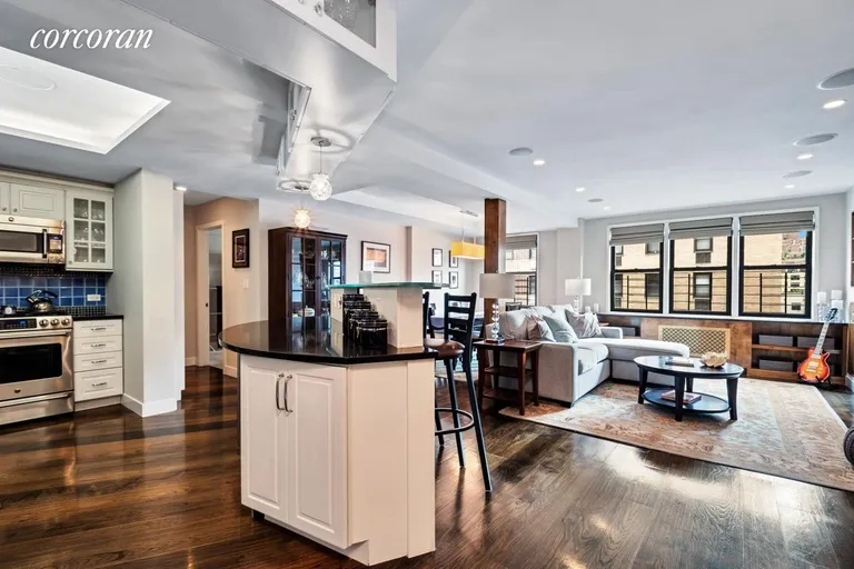 New York City Real Estate | View 241 East 76th Street, 9CD | Open Kitchen, Livingroom, Dining | View 3