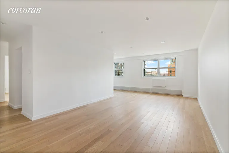 New York City Real Estate | View 175 Willoughby Street, 10A | Open Living Room- unstaged | View 2