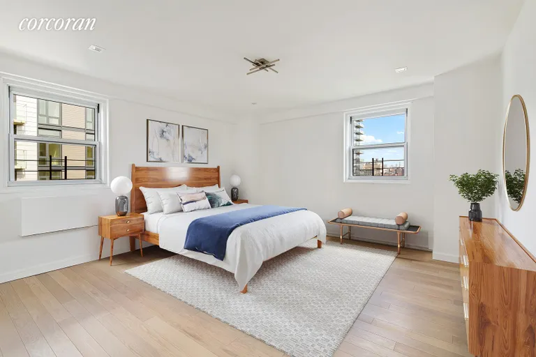 New York City Real Estate | View 175 Willoughby Street, 10A | Virtually Staged Main Bedroom | View 11