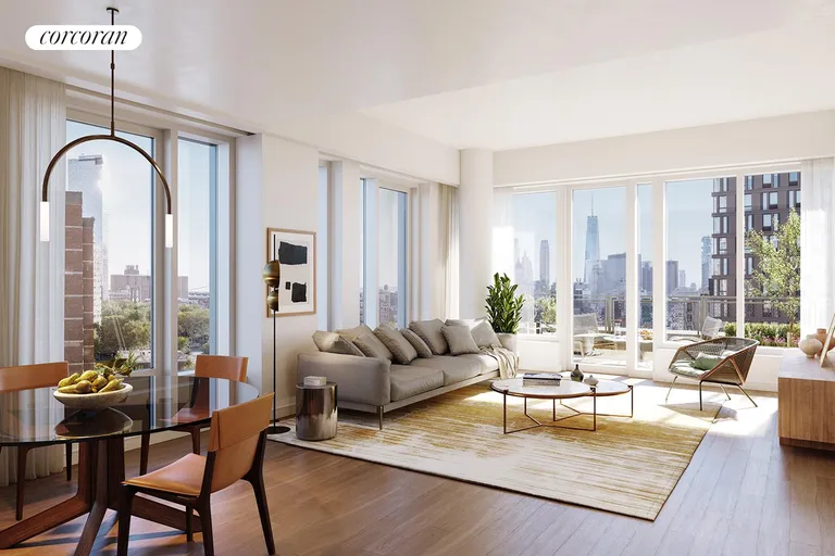 New York City Real Estate | View 202 Broome Street, 10B | Living Room | View 7