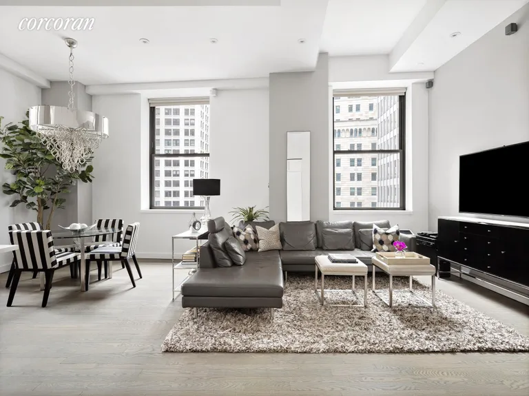 New York City Real Estate | View 20 Pine Street, 713 | Living Room | View 2