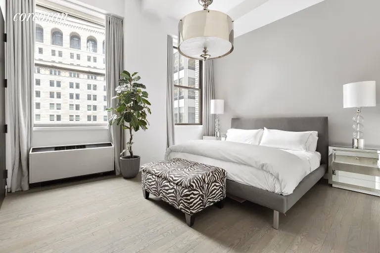New York City Real Estate | View 20 Pine Street, 713 | Master Bedroom | View 6