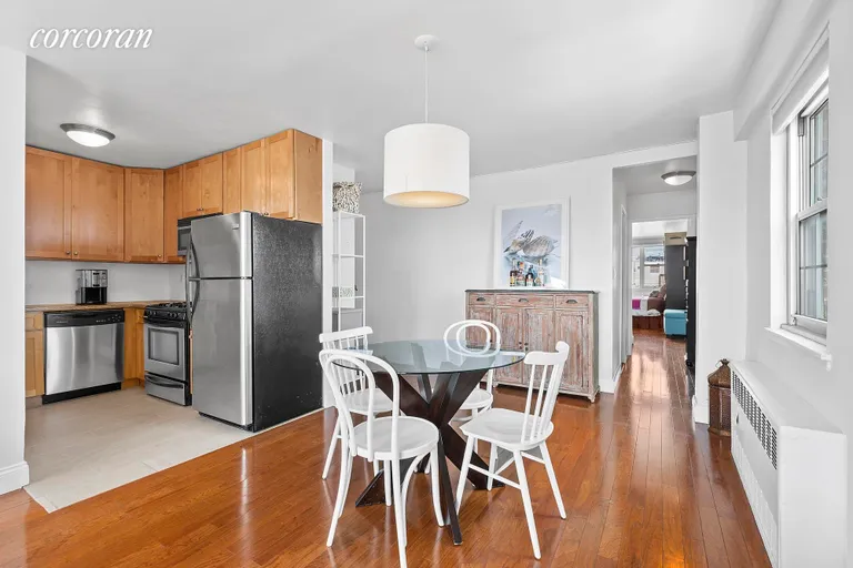 New York City Real Estate | View 333 East 14th Street, 18D | Dining and Kitchen Area | View 4