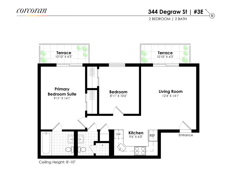 344 Degraw Street, 3E | floorplan | View 11