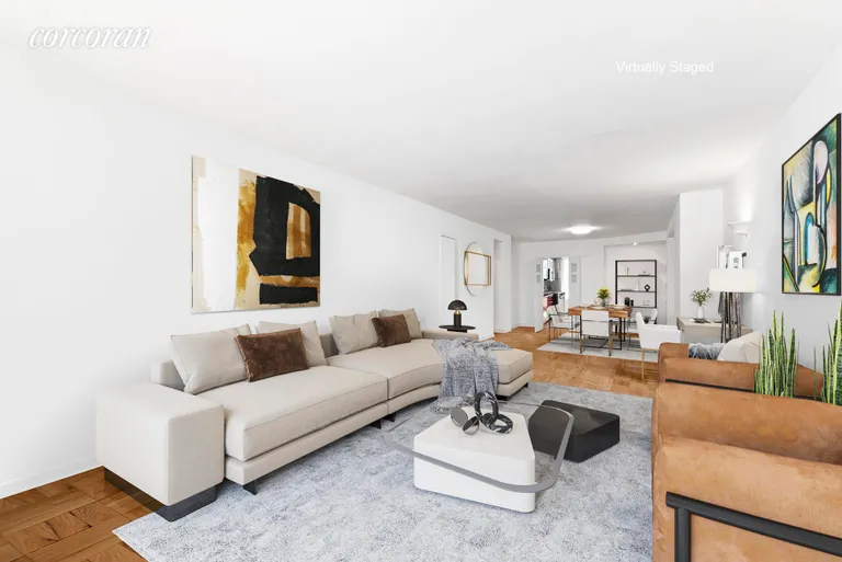 New York City Real Estate | View 411 East 53rd Street, 15L | Dining Area/Living Room | View 4