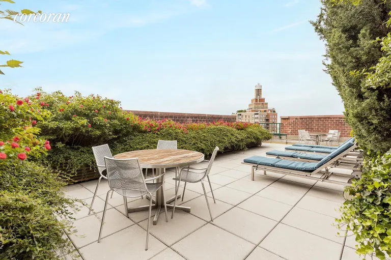 New York City Real Estate | View 225 Rector Place, 8C | Roof Deck | View 7