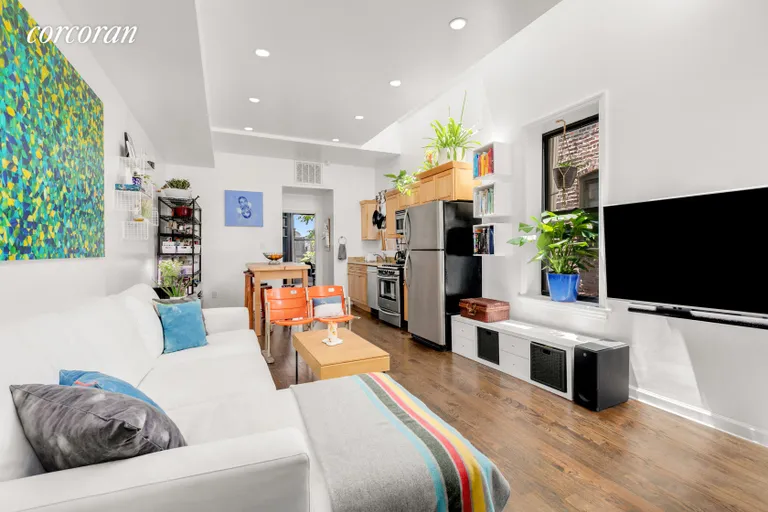 New York City Real Estate | View 362 Eastern Parkway, 4D | Living Room with Skylights and rece | View 2