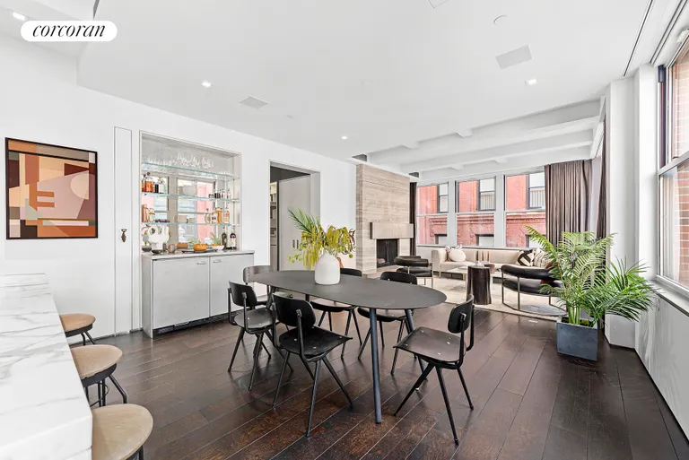 New York City Real Estate | View 5 Harrison Street, 3 | Dining Area | View 8