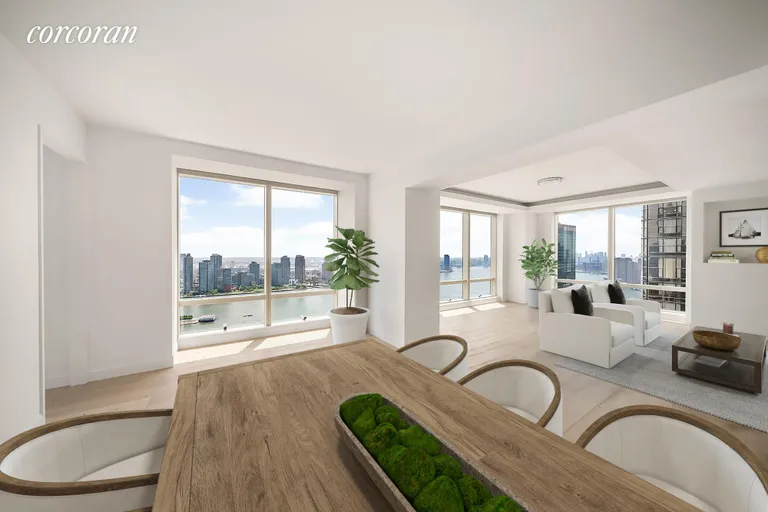 New York City Real Estate | View 845 United Nations Plaza, 43B | Dining Room | View 3