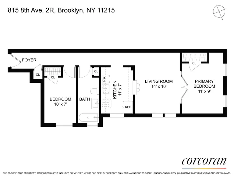 815 8th Avenue, 2R | floorplan | View 7