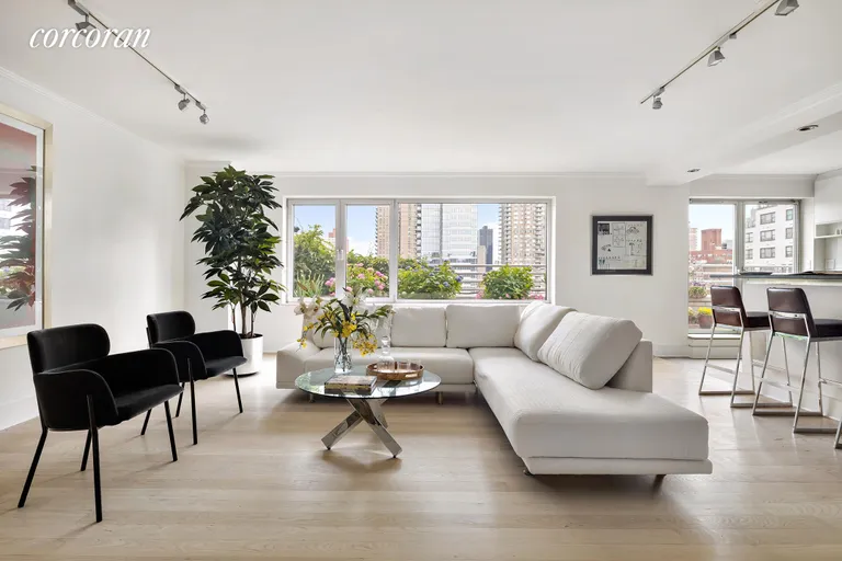 New York City Real Estate | View 196 East 75th Street, 18CDE | Living Room | View 5