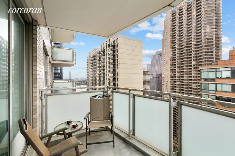 New York City Real Estate | View 300 East 40th Street, 28K | Balcony | View 2