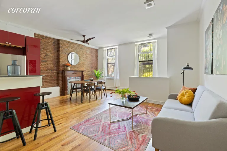 New York City Real Estate | View 118 Clinton Avenue, 1A | 1 Bed, 2 Baths | View 1