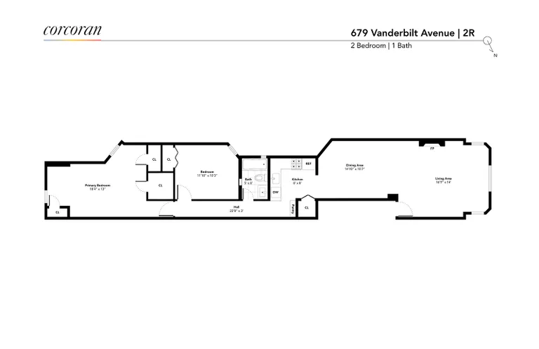 679 Vanderbilt Avenue, 2R | floorplan | View 7