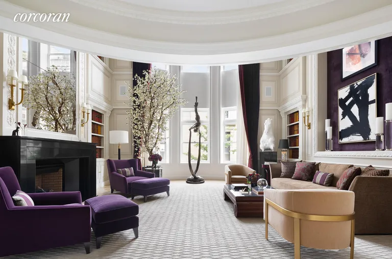 New York City Real Estate | View 12 East 63rd Street | Living Room | View 7