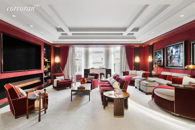 New York City Real Estate | View 12 East 63rd Street | Screening Room | View 26