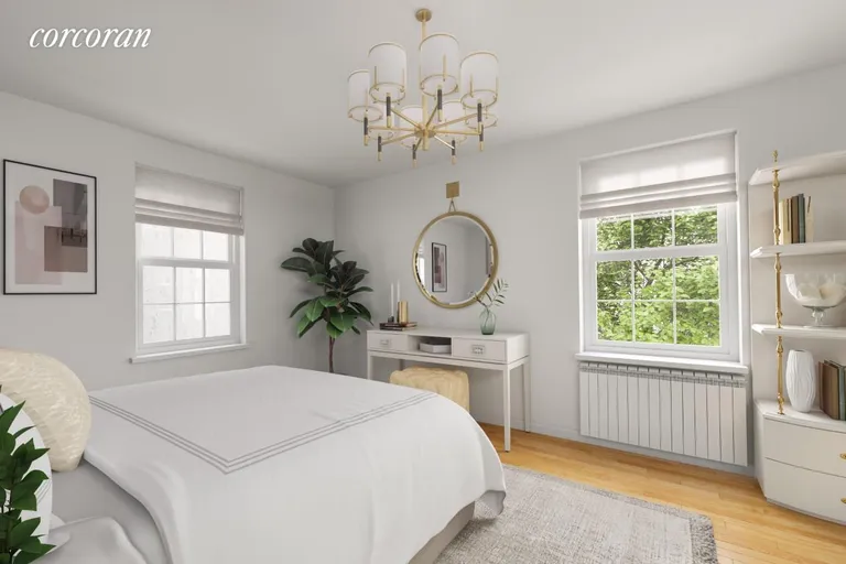 New York City Real Estate | View 1125 Lorimer Street, 2C | Staged Bedroom | View 2