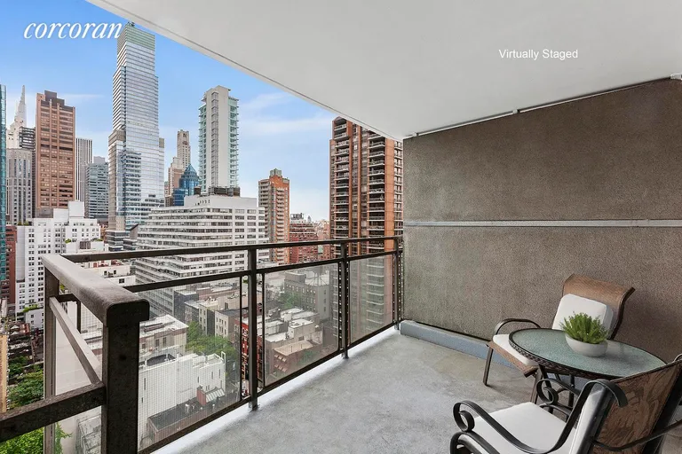 New York City Real Estate | View 303 East 57th Street, 18E | Balcony | View 3