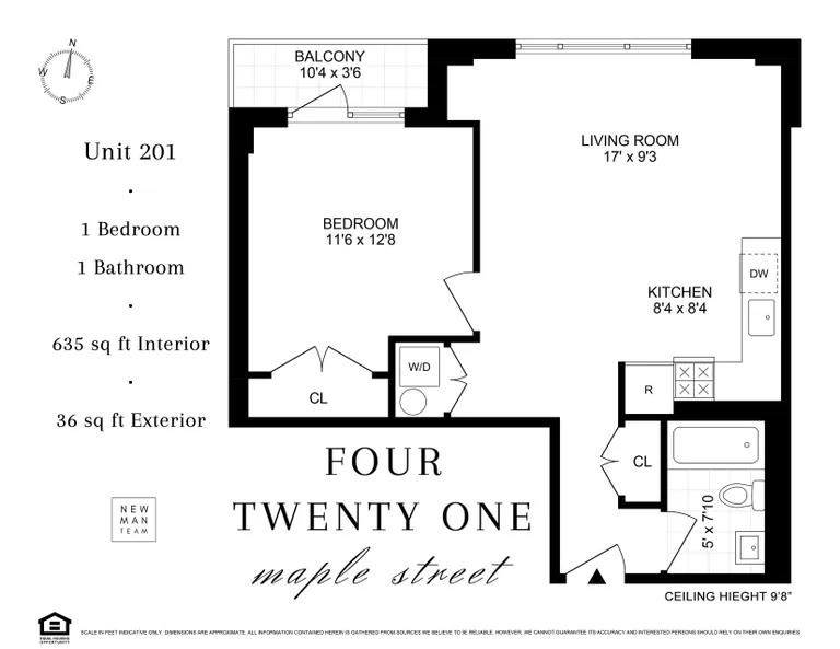 421 Maple Street, 201 | floorplan | View 6