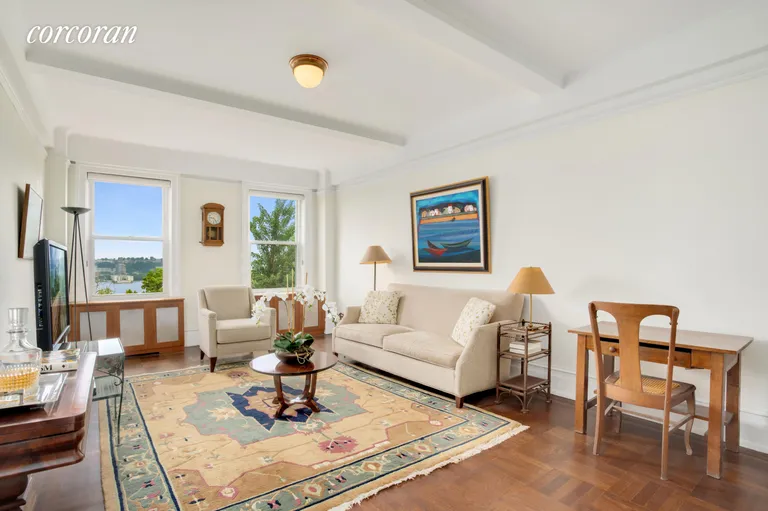 New York City Real Estate | View 300 Riverside Drive, 6B | Living Room | View 2