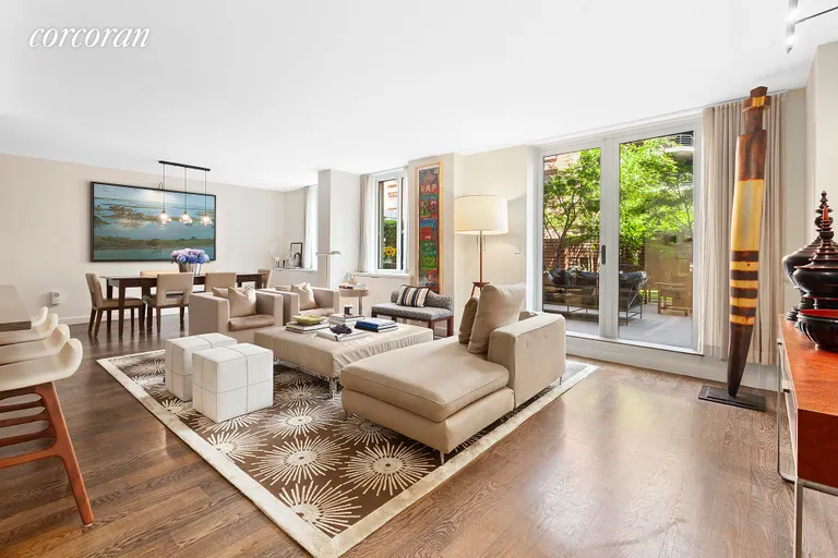 New York City Real Estate | View 333 Rector Place, TH1 | Living Room | View 5