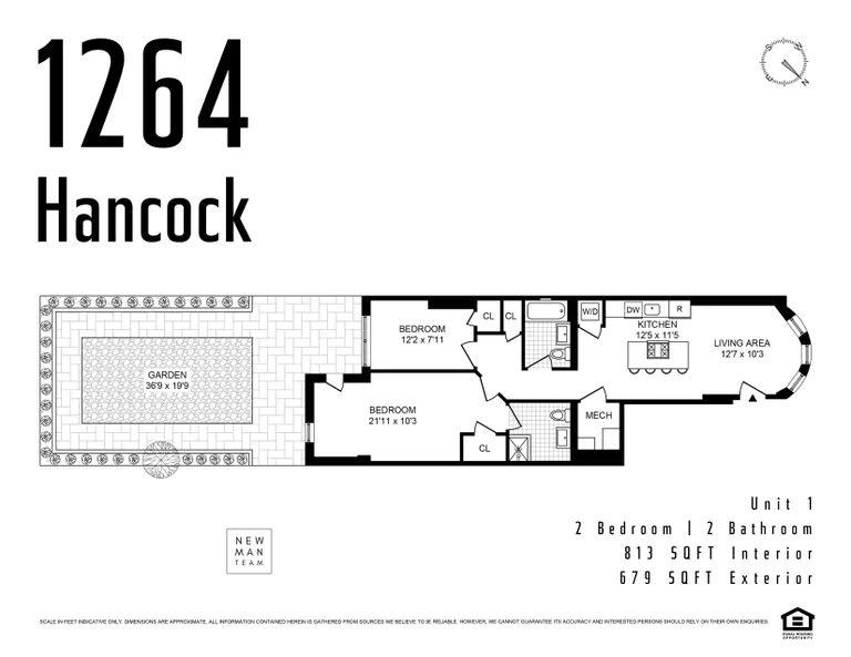 1264 Hancock Street, 1 | floorplan | View 8