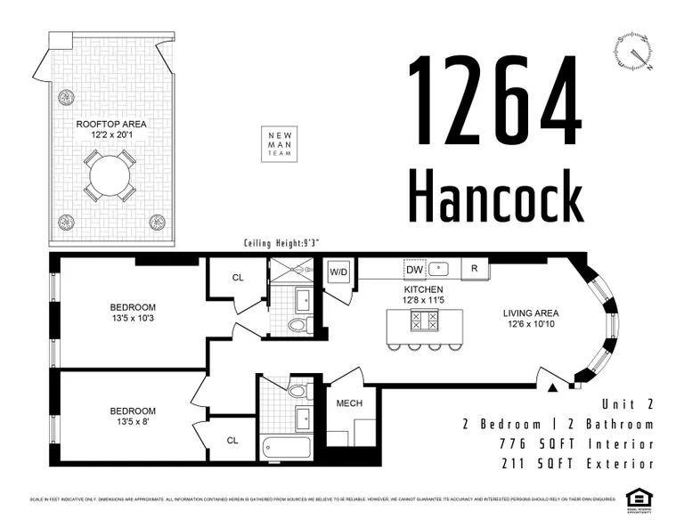 1264 Hancock Street, 2 | floorplan | View 8