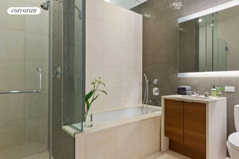 New York City Real Estate | View 70 Little West Street, 10C | Bathroom | View 5