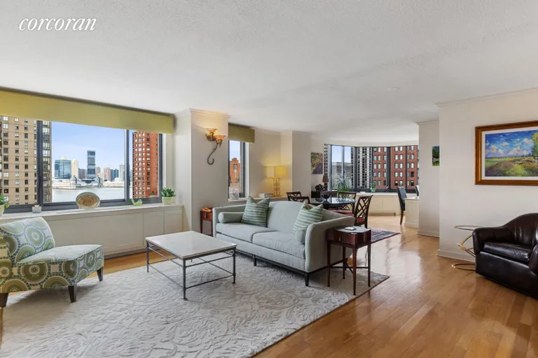 New York City Real Estate | View 200 Rector Place, 18AB | Great Room | View 2