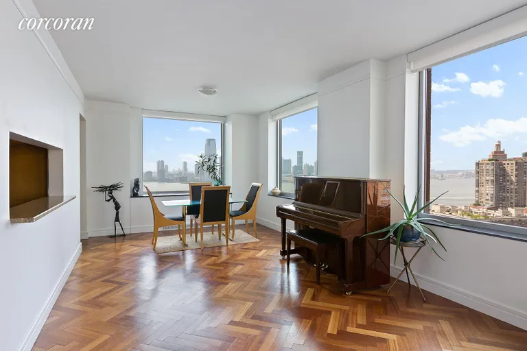 New York City Real Estate | View 10 West Street, 21C | Dining Room | View 3