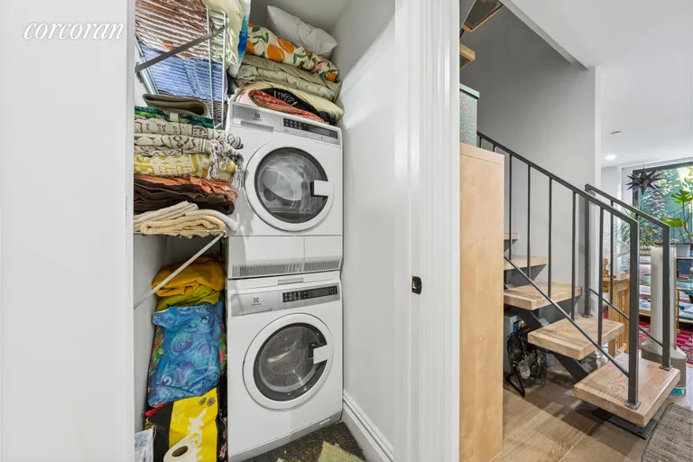 New York City Real Estate | View 447 Decatur Street, 1A | Laundry Room in Apt | View 17
